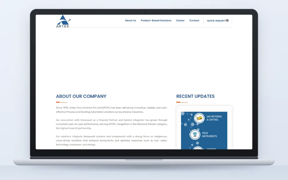 Artee Flow - Website by Avdhoot Solutions