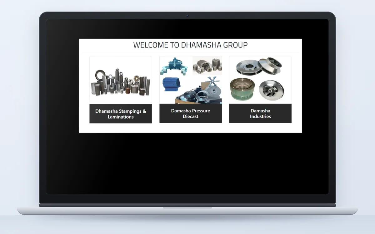 Damasha Stampings - Website by Avdhoot Solutions
