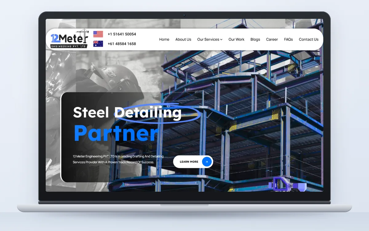 12 Meter Engineering - Website by Avdhoot Solutions