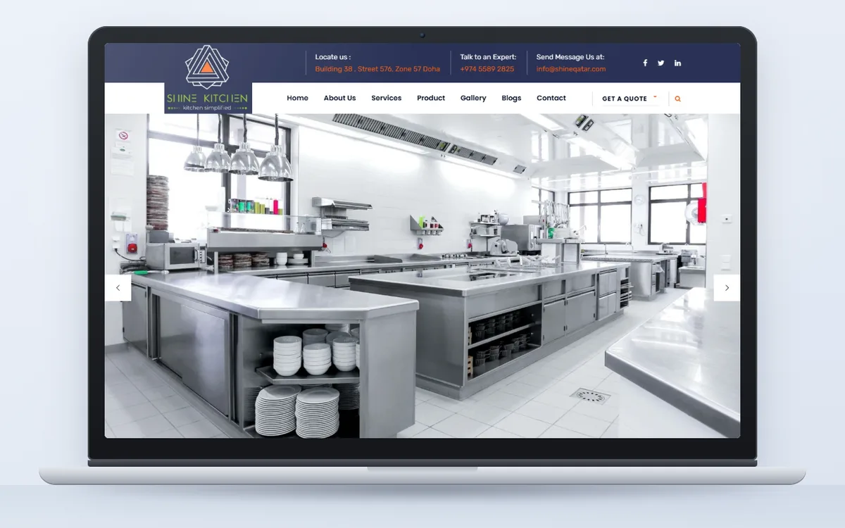 Shine Kitchen - Website by Avdhoot Solutions