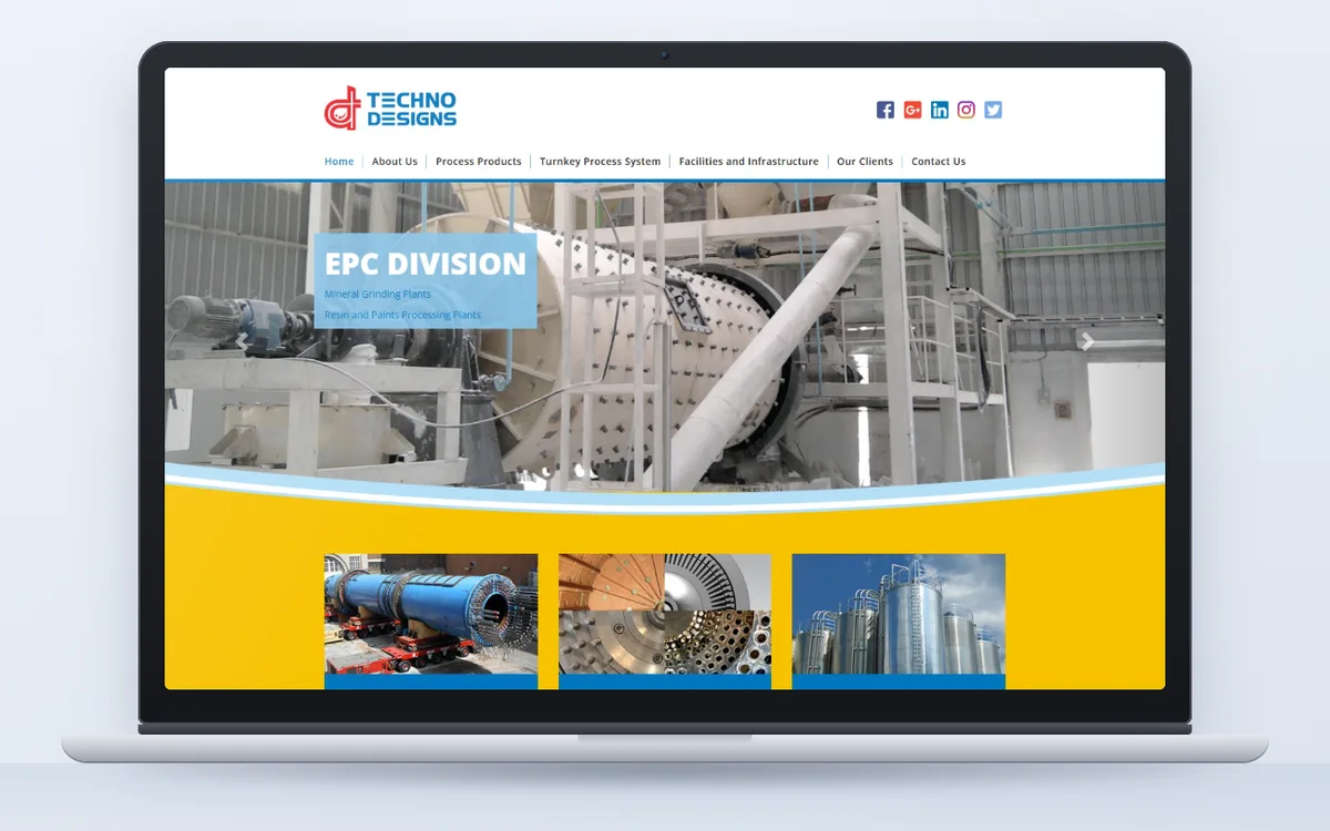 Techno Designs - Website by Avdhoot Solutions