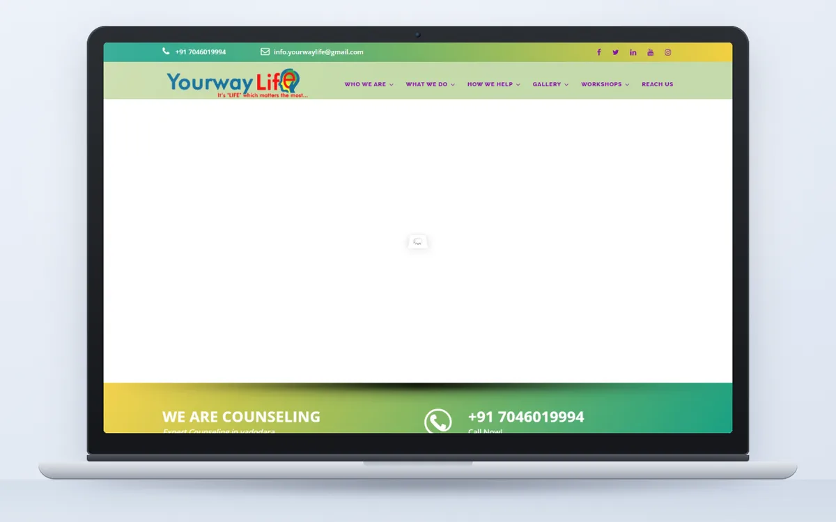 Your Way Life - Website by Avdhoot Solutions