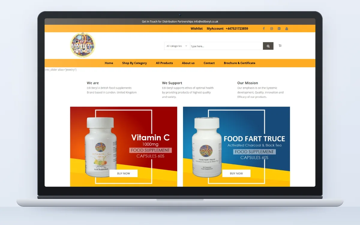 Ediberyl - Website, E-commerce by Avdhoot Solutions