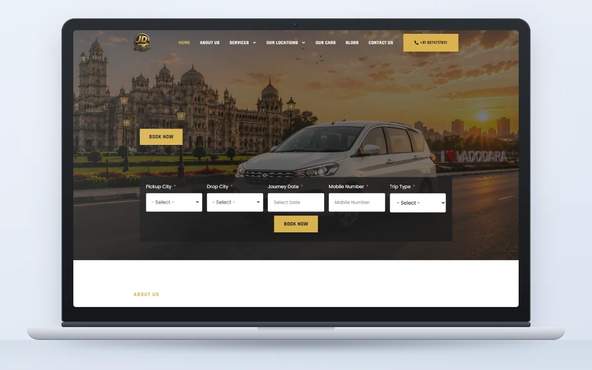 Jaydeep Travels - Website by Avdhoot Solutions