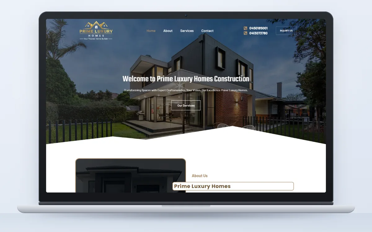 Prime Luxury Homes - Website by Avdhoot Solutions