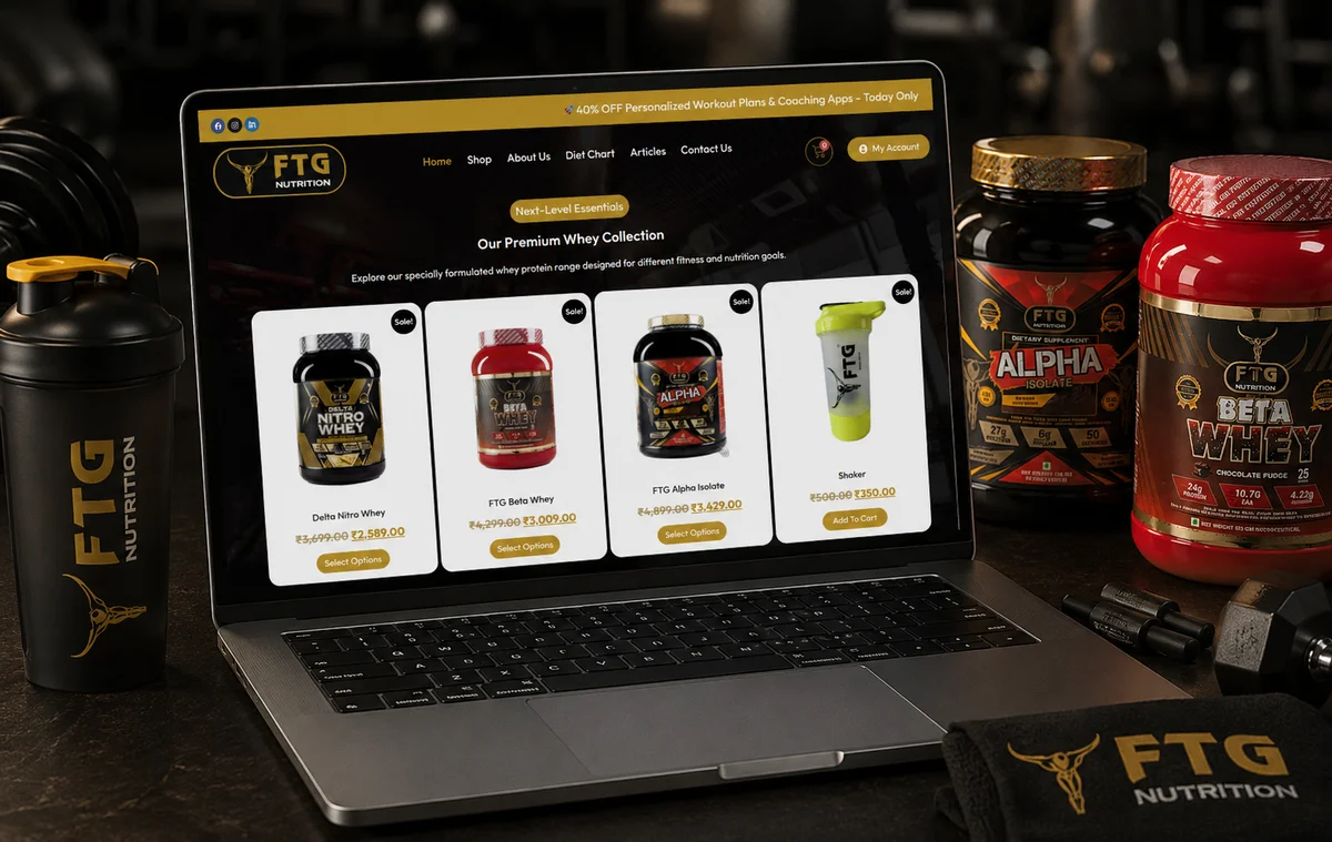 FTG LIFE CARE - Website, E-commerce by Avdhoot Solutions