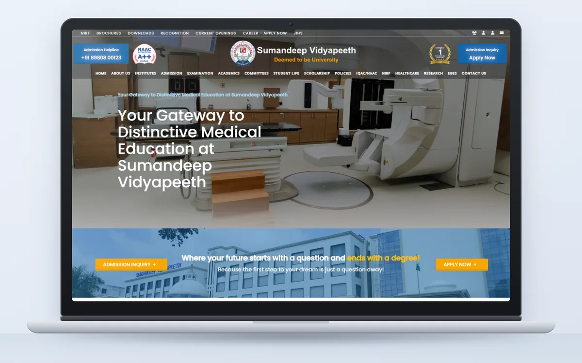 Sumandeep Vidhyapeeth - Website by Avdhoot Solutions