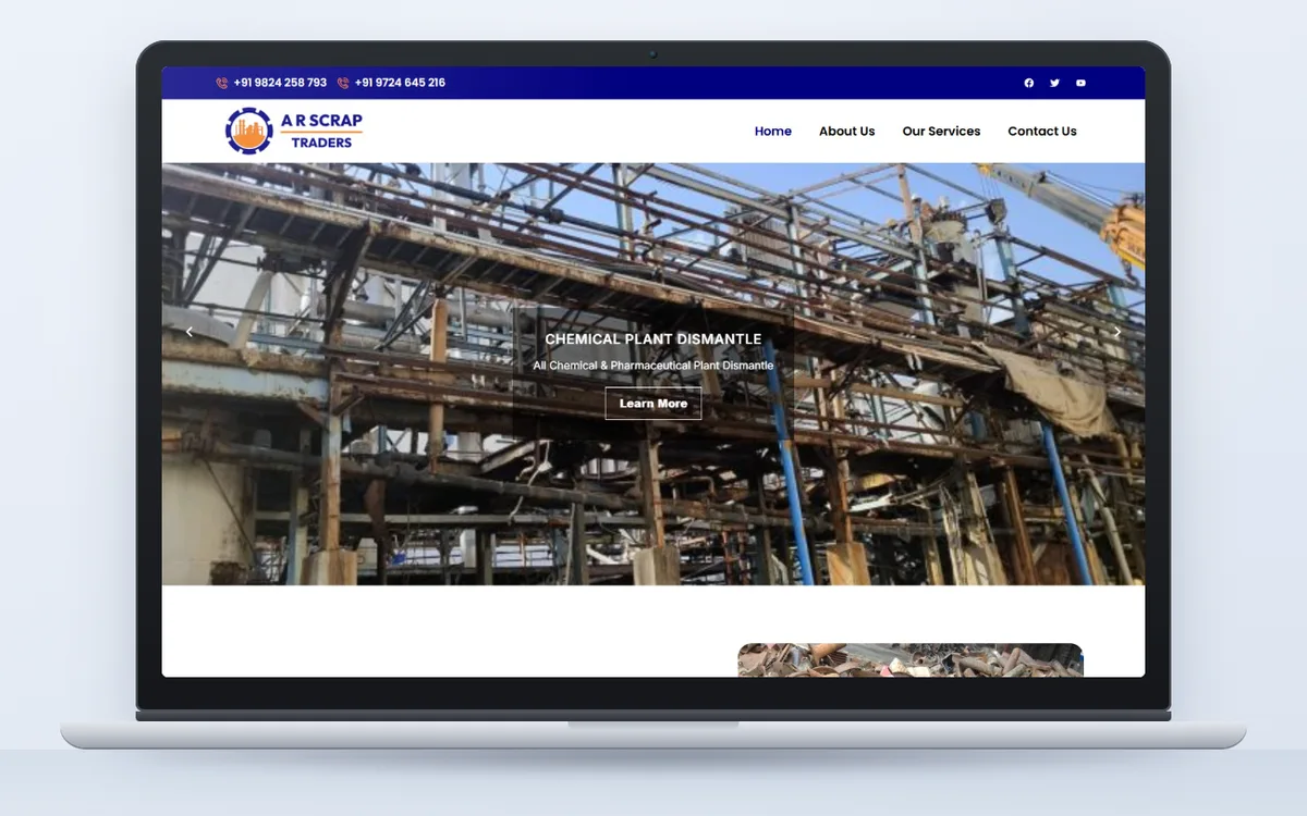 A R SCREP TRADERS - Website by Avdhoot Solutions