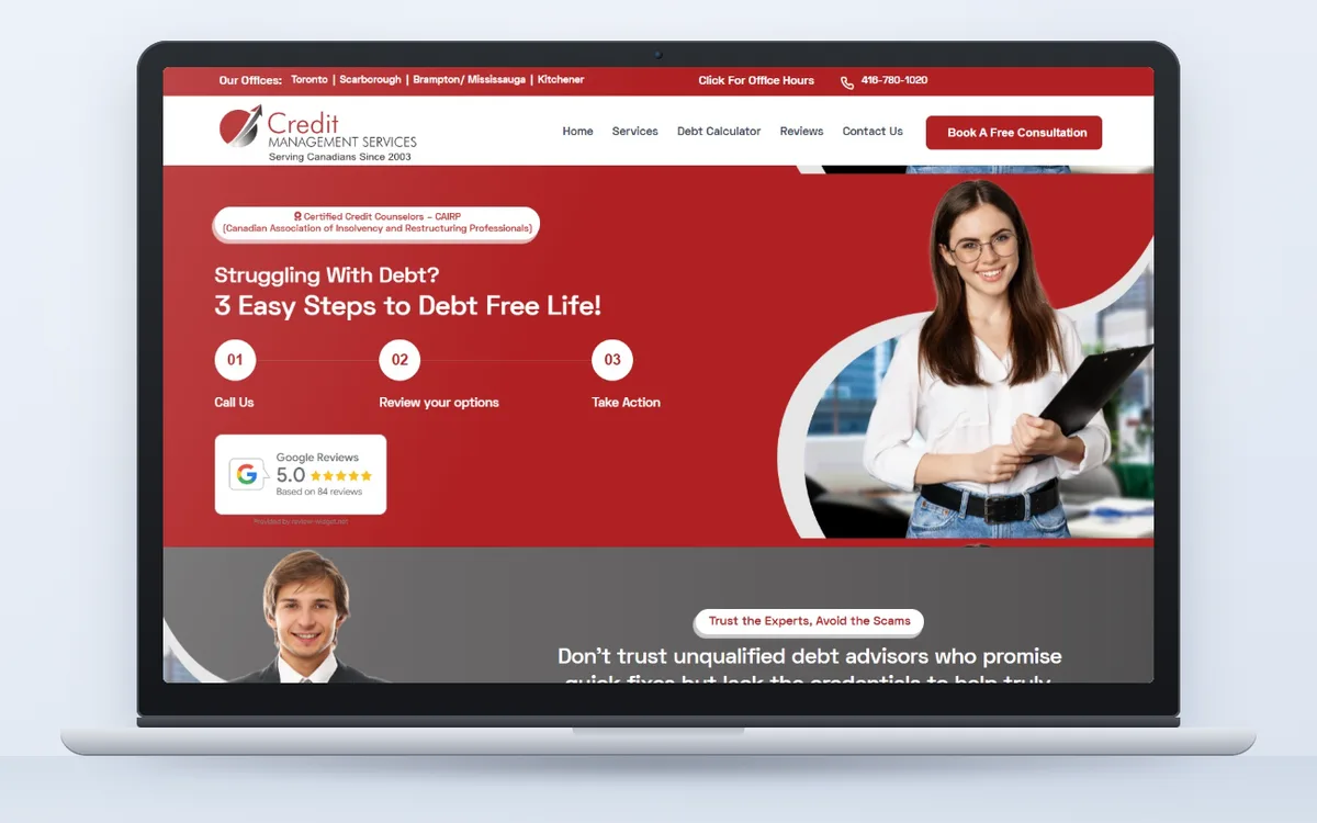 Credit Management Services - Website by Avdhoot Solutions