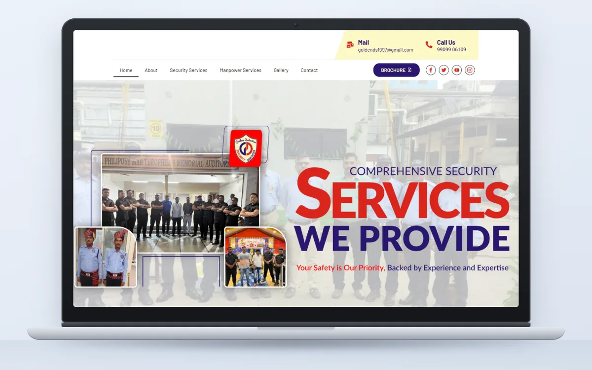 Golden Detective Security Services - Website by Avdhoot Solutions