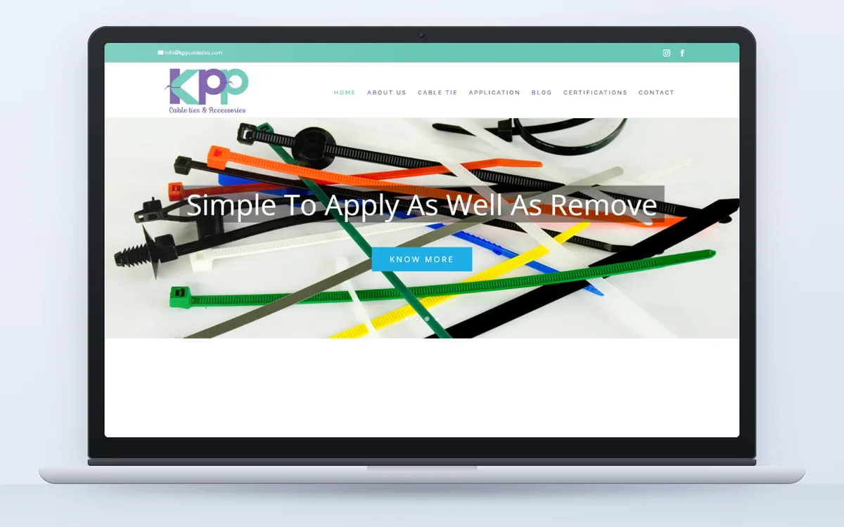 KPP Cable Ties - Website by Avdhoot Solutions