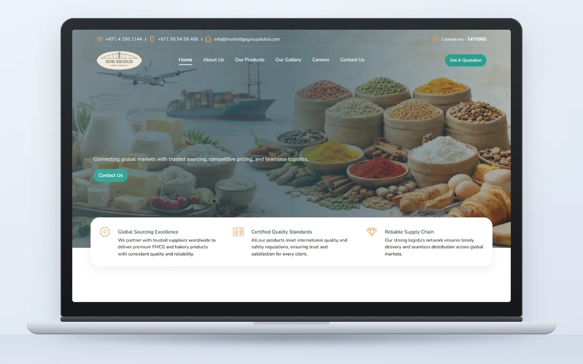 MSR Bridge Group Dubai - Website by Avdhoot Solutions