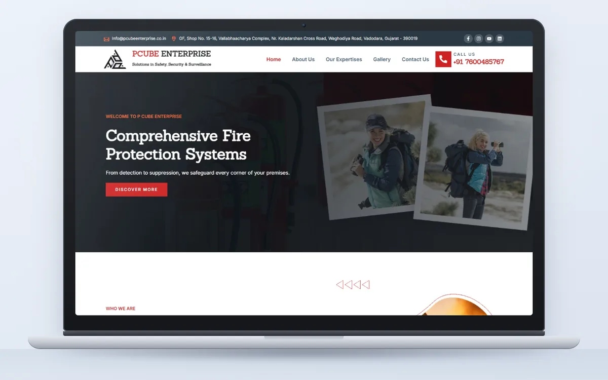 Pcube Enterprise - Website by Avdhoot Solutions