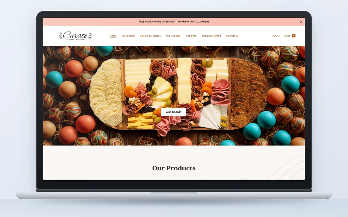 Curate Charcuterie - E-commerce by Avdhoot Solutions