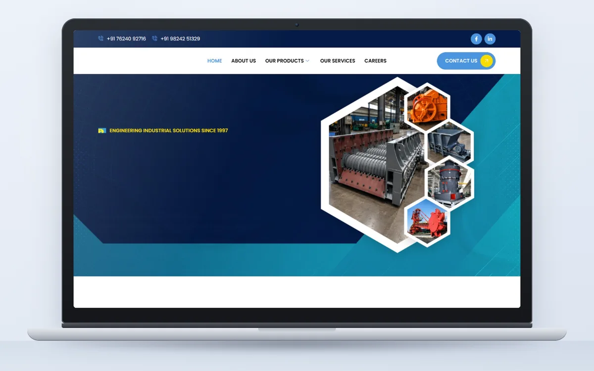 Ambika Crushtech - Website by Avdhoot Solutions