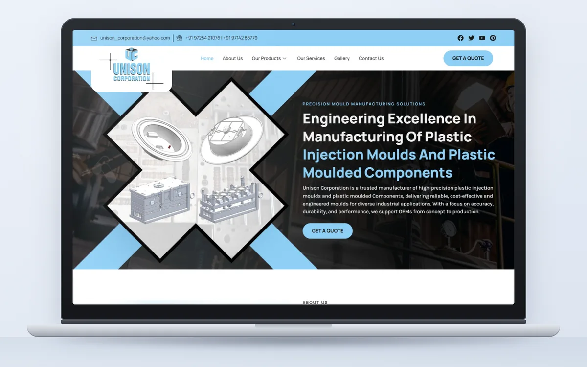 Unison Engineering - Website by Avdhoot Solutions