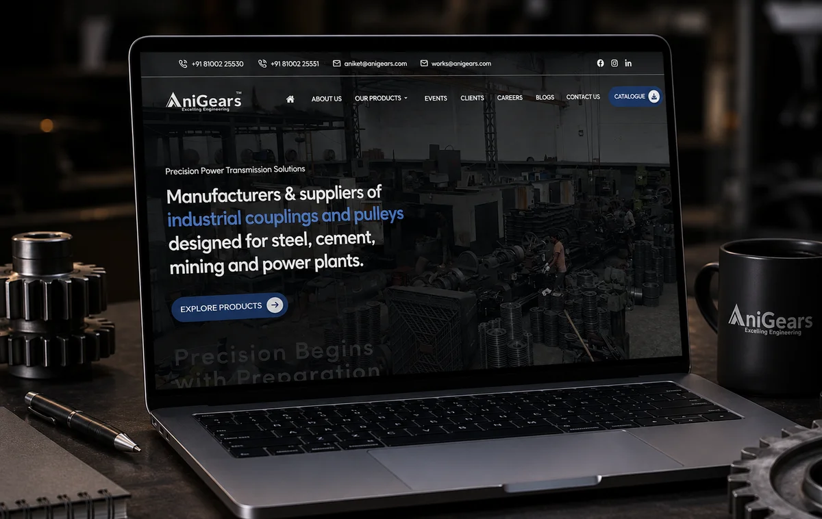 Ani Gears - Website by Avdhoot Solutions