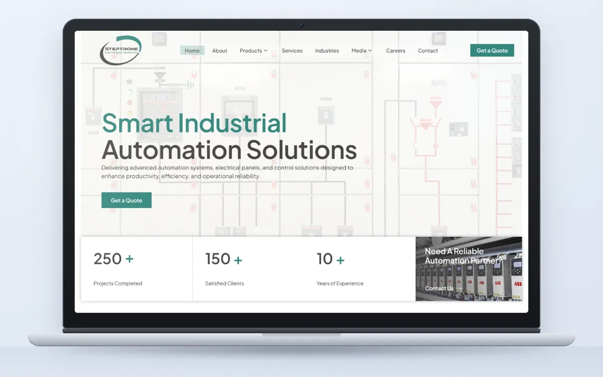 Steptron - Website by Avdhoot Solutions