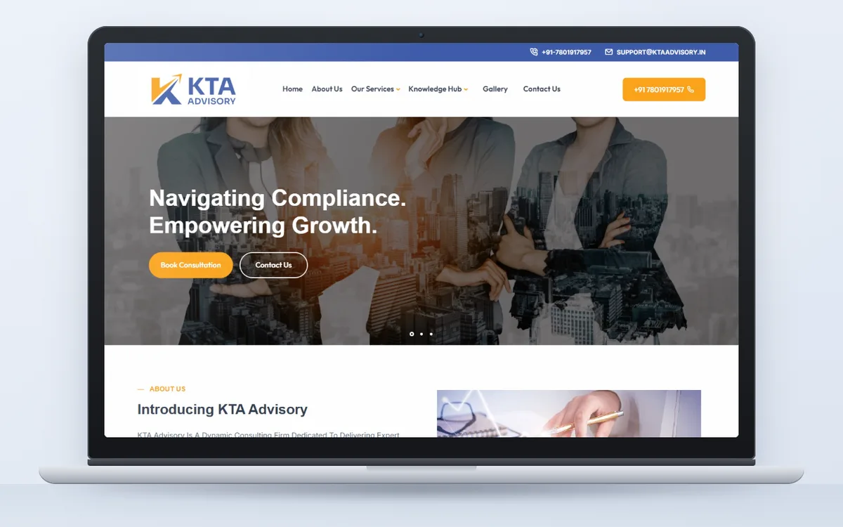 KTA Advisory - Website by Avdhoot Solutions