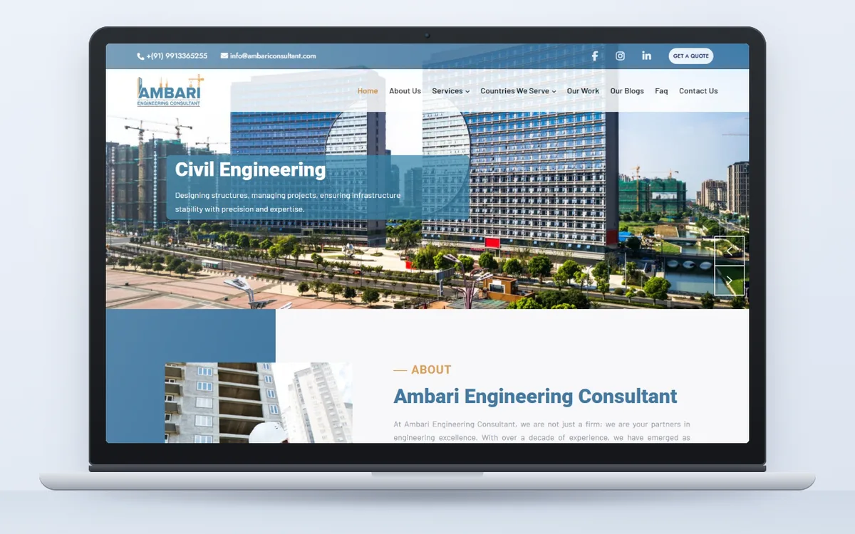 Ambari Consultant - Website by Avdhoot Solutions