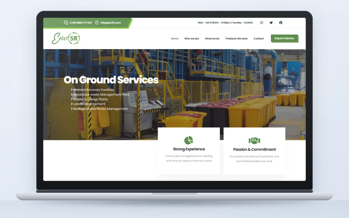 ENV5R - Website by Avdhoot Solutions